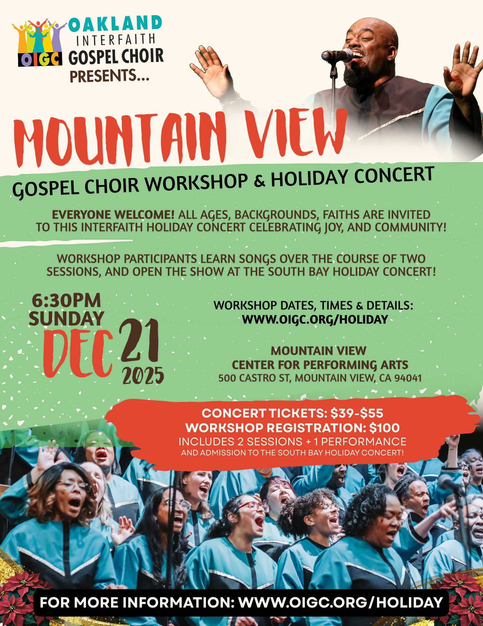 17th Annual South Bay Holiday Gospel Concert — Oakland Interfaith